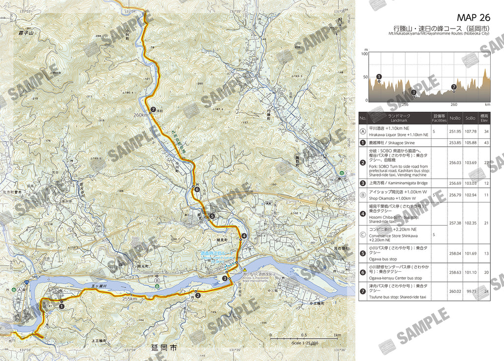 九州自然歩道 宮崎  Hiking Map Book ③