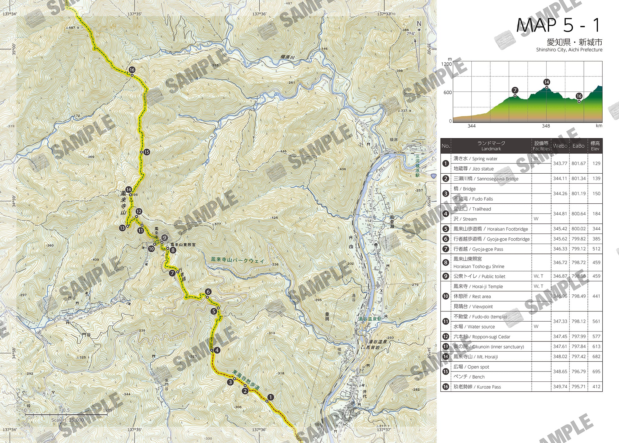東海自然歩道 HIKING MAP BOOK 05